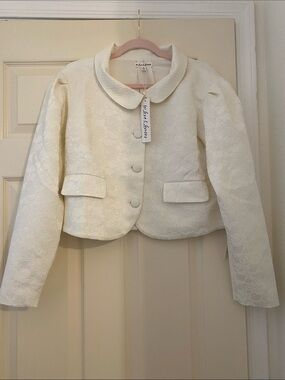NWT For Love And Lemons Rosie Jacquard Cream Jacket